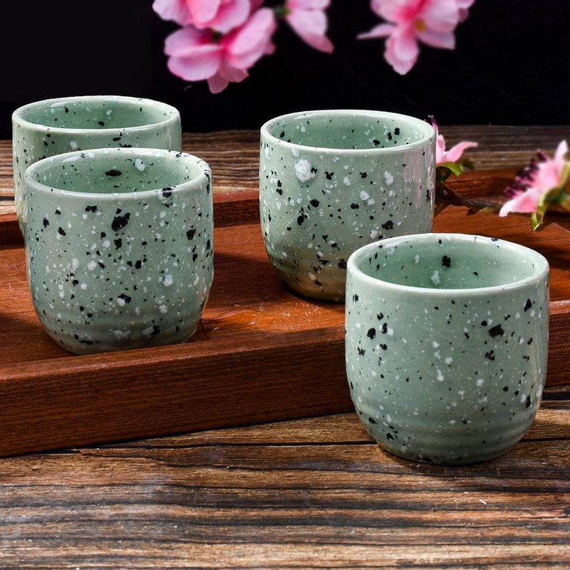 Sake 5-Piece Set, Durable Japanese Sake Ceramic Set Featuring 1