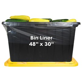 Common Culture - Turkey Bag 48" x 30" BIN LINER - 25 Bags for Cooking, Baking, Harvesting, Plants and More - Tough Stuff Oven Bag for Plastic High Temperature Resistance - Turkey Oven Bags Up to 25lbs