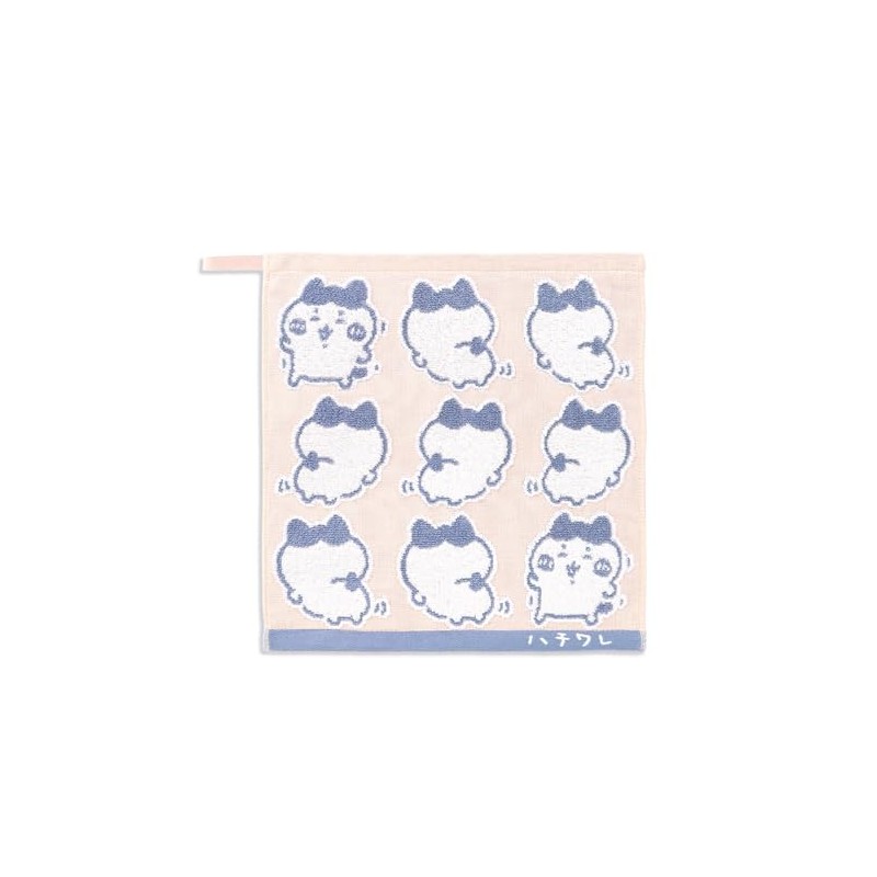 Chiikawa 41-1231090 Ye Wash Towel, Pink, Hachiwale, Loop, Gauze Pile,
