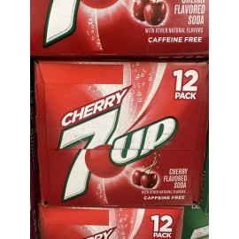 7up 1x 12oz 12pk Cherry 7up Soda Cans