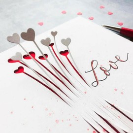 Heart Shape Flower Metal Cutting Die for Card Making Scrapbooking Handmade Paper Crafts Embossing Stencil Photo Album Decor DIY Seal Template