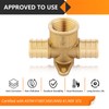 4-Pack HeSun Pex-b Fittings, 3/4" PEX x 3/4" PEX x