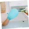 Guantes Exfoliantes IWOWHERO Mediano Azul – Exfoliación Corporal para Ducha