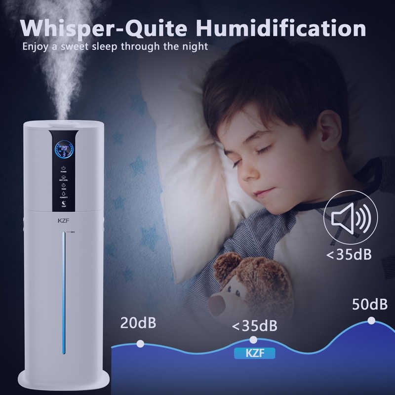 9L Smart Humidifiers for Bedroom Large Room, 2.3Gal Cool Mist