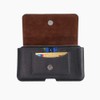 DFV mobile - Leather Horizontal Belt Case with Card Holder