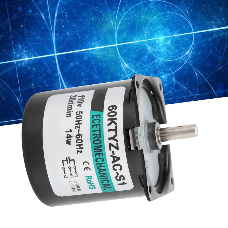 AC Synchronous Motor 14W Permanent Magnet Low Speed 2‑Way High
