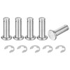 uxcell 5Set M6x18mm 304 Stainless Steel Cylindrical Shaft Snap Ring