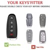 ontto Car key case cover Fit For Ford C-Max Edge