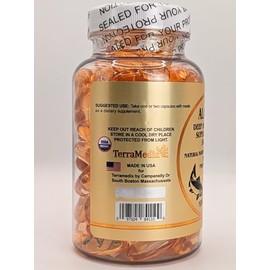 Omega 3 | Aceite Puro de Salmón de Alaska | 100 Cápsulas con 1000 mg por porción | EPA y DHA | Ingredientes Naturales | Omega 3 Alaska Salmon Oil | Te