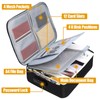 Qukbeto Fireproof Document Box,Important Document Organizer with Lock,Lockable Sentry Safe