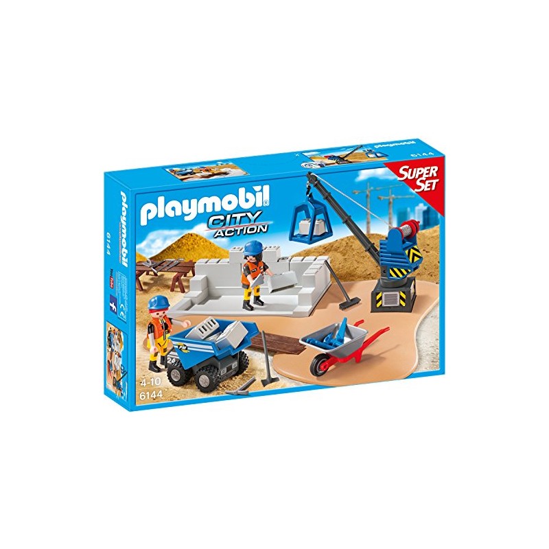 PLAYMOBIL 6144 Super Set Construction Site