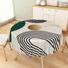 TTQYFNM Green Mid Century Round Tablecloth 48 Inch Boho Arch