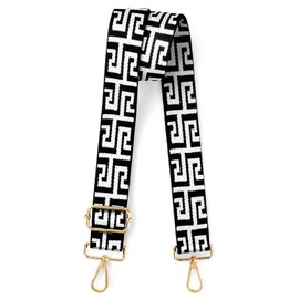 Purse Straps Replacement Crossbody Straps for Purses, Black Adjustable Belt Bag Strap for Women,Wide Extra Long Purse Backpack Handbag Strap Extender,Guitar Thick Shoulder Strap,Luggage Straps