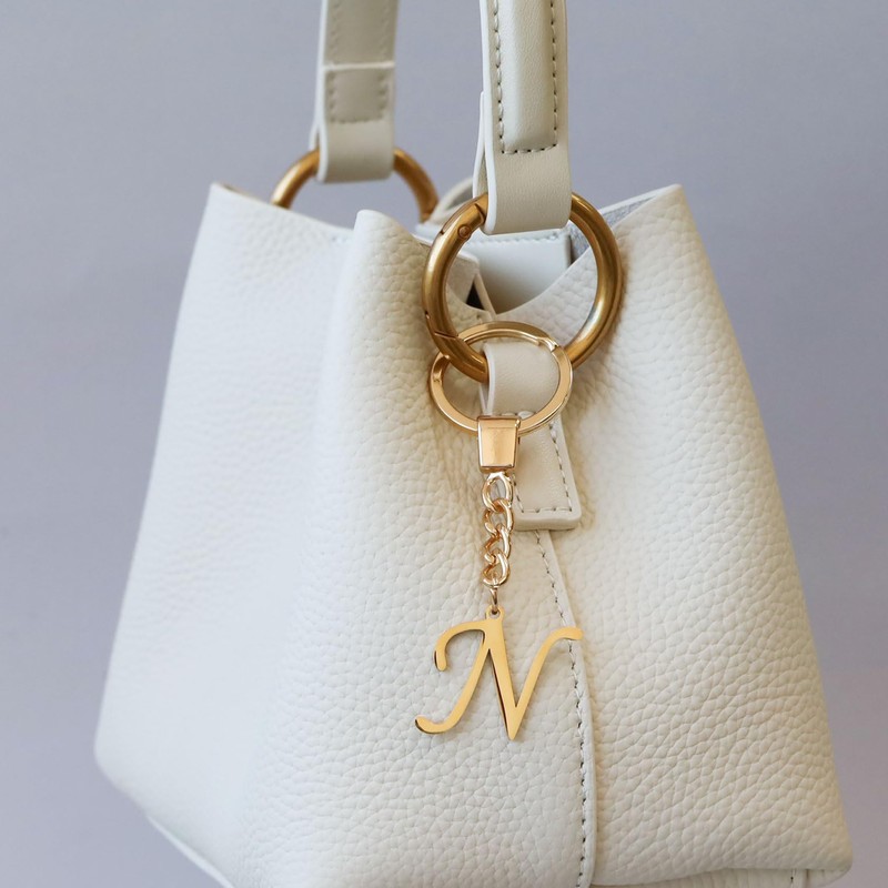 [Noelmarket] Initial Key Holder, Alphabet Charm, Simple, Thoughtful, Y