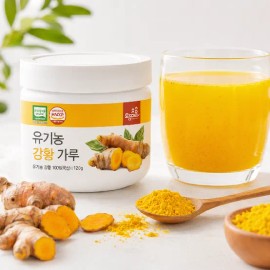 native village [Jindo Mountain] Organic Turmeric Powder 120g / [진도산]유기농 강황가루 120g X 4개 (2+2) 토종마을 HAC... 없음