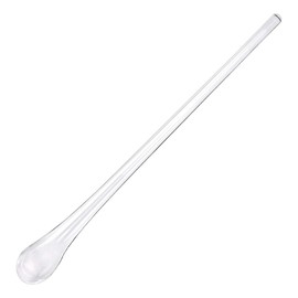 Badash Glass Cocktail Stirrer - 12" Long Mouth-Blown Lead-Free Glass Stir Rod - Bar Cocktail Shaker Spoon - Cocktail Stirrer for Drinks