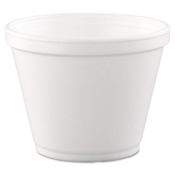 DART Foam Food Containers, 12 Oz, White, 25 Containers Per Bag, Carton of 20 Bags