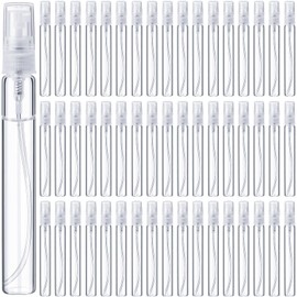 Tanlade 300 Pcs Mini Spray Bottles Clear Refillable Glass Perfume Bottles Fragrance Scent Sample Perfume Atomizer Glass Empty Travel Sprayer Pocket Dispenser Refillable Container (10ml)