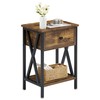 VECELO Nightstand,Modern Bedside End Table, Night Stand with Drawer and
