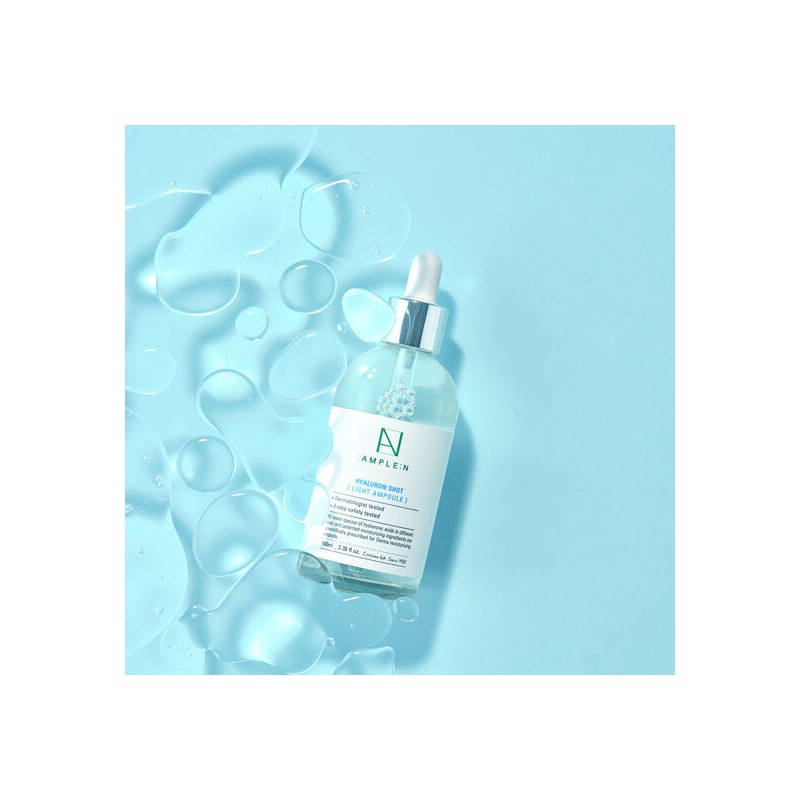 AmpouleN 코리아나 앰플엔히알루론샷 라이트 수분 앰플 100ml Koreana Ampoule Hyaluron