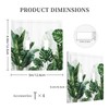 Tropical Green Plant Leaf Palm Tree 2 Gang Light Switch