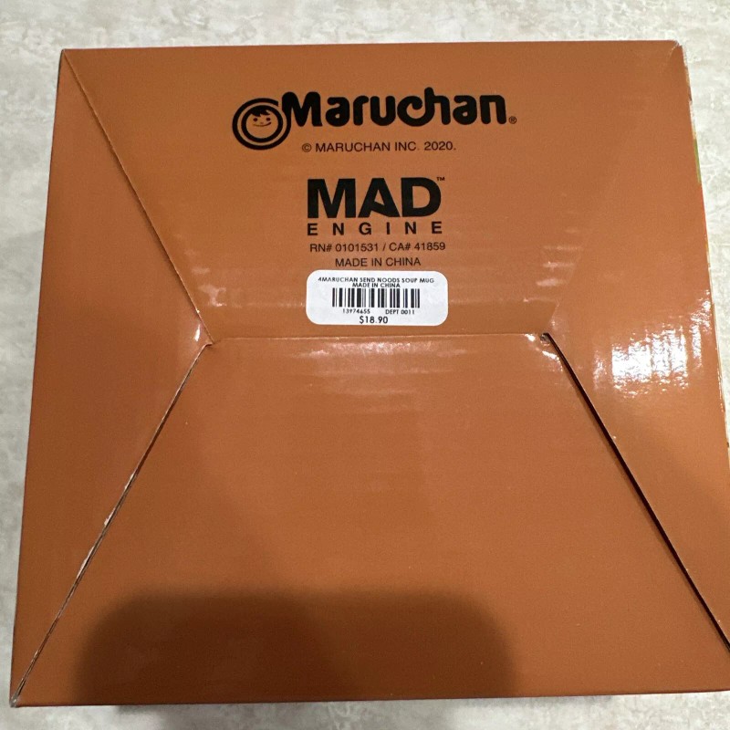 Mad Engine Maruchan Ramen Noodle Soup Mug With Spoon White