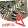BUGUUYO Reflective Triangle Warning Sign for Emergency Roadside Safety Design