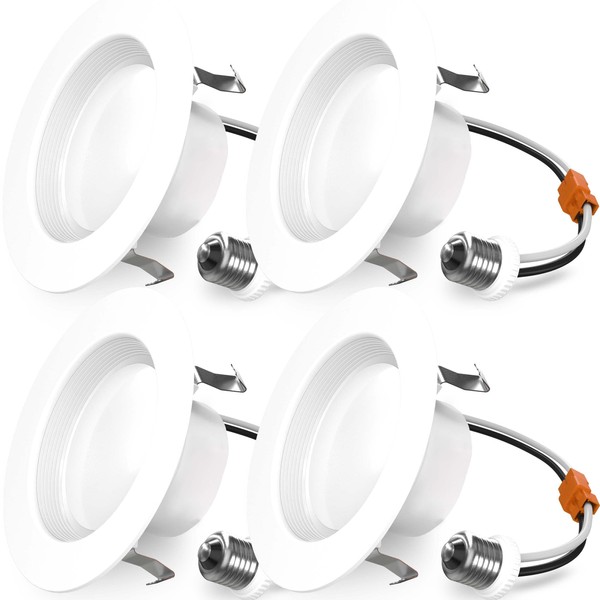 Sunco 4 Pack LED Recessed Lighting 4 Inch, 3000K Warm