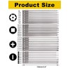 Rocaris 30 Pack 1/4 Inch Hex Shank Long Magnetic Screwdriver