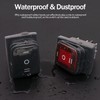 Taiss/2Pcs Waterproof Rocker Toggle Switch 16A 250V 20A 125V AC
