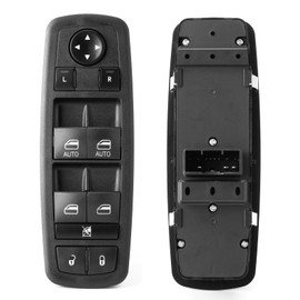 Master Power Window Switch Driver Side for 2012-2014 Chrysle 300 2012-2019 Dodge Journey 2013-2014 Dodge Charger Door Lock Switch Control Button Assembly Front Left, 68139805AA 68139805AB 68139805AC