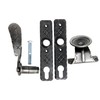 UHRIG Wrought Iron Handle Set for Garden Door, Left Door