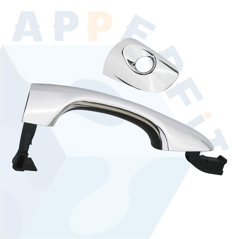 APPERFiT Exterior Door Handle w/Lock Cover End Cap for Front