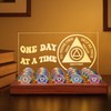 Lampeez Light up AA Coin Holder, Sobriety Milestone Display, Acrylic