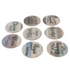 8Pcs Rhinestone Painting Coasters Assorted Style Strong Stickiness Odourless Coaster