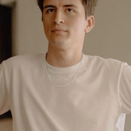 GLIJWELE Silver Chain Necklace Men, 22 Inch Sterling Silver Chain for Men 4mm Rope Chain Silver Chain Necklace Men Silver Rope Chain Mnes Necklace Silver Chain for Men