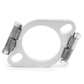 Exhaust Flange, 2.5in 63mm Premium Steel Exhaust Flange Flat Oval Split Repair Replacement Accessory