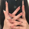 LC Nail Medium Length Coffin Egg Art Nail Tips Artificial Nails 24pcs, 1 Piece, Nail Tip Coffin Egg Trendy 116 / 엘씨네일 중간길이 코핀에그 아트 네일팁 인조손톱 24pcs, 1개, 네일팁코핀에그트렌디116