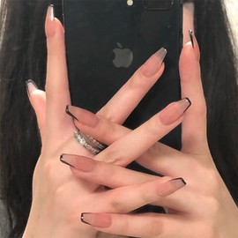 LC Nail Medium Length Coffin Egg Art Nail Tips Artificial Nails 24pcs, 1 Piece, Nail Tip Coffin Egg Trendy 116 / 엘씨네일 중간길이 코핀에그 아트 네일팁 인조손톱 24pcs, 1개, 네일팁코핀에그트렌디116