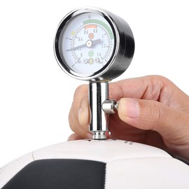 Ball Pressure Gauge, Heavy Duty Metal Mini Air Pressure Gauge Barometer Tool for Basketball, Football, Volleyball