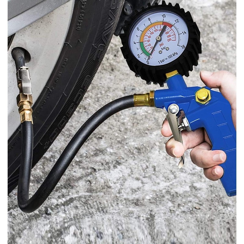 OKSTENCK Auto Tire Inflator with Pressure Gauge 220 PSI Dial
