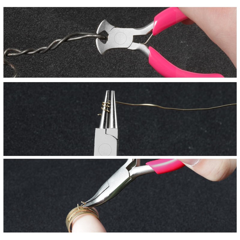 LEONTOOL Mini Accessory Pliers 6-Piece Set 3 Inches Mini Pliers