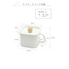 everyU. Enamel Miso Pot with Enameled Lid with Heat-resistant Handle,