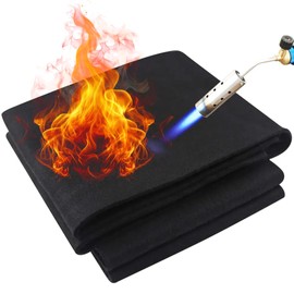 Nicoman Welding Blanket Fireproof Mat 50 x 50 x 0.5cm, Carbon Felt High Temper Fire Proof Insulation Pad up to 1800°F/2000°C Heat Resistant Material Flame for Grill Soldering Welders Plumbers