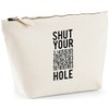 Hippowarehouse Shut Your Pi Hole printed make up cosmetic wash bag 18x19x9cm