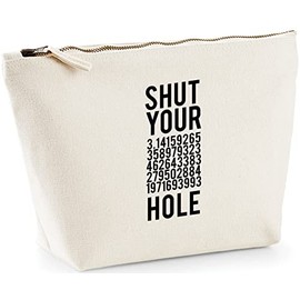 Hippowarehouse Shut Your Pi Hole printed make up cosmetic wash bag 18x19x9cm