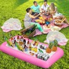 Inflatable Buffet Ice Cube Tray Bar for Pool Parties (Pink)