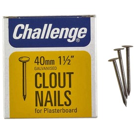 Clout Plasterboard Nails 40mm (225g) Nail Fixings Hardware - 12032