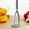 Kartoffelstampfer Edelstahl, Professioneller Kartoffelstampfer, GemüSestampfer, Potato Masher für Kartoffelpüree,Obst und