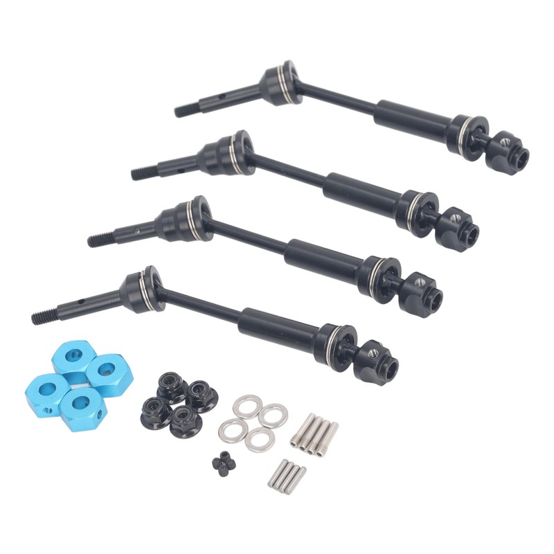 4Pcs RC Car Drive Shaft Set Front Rear Universal Axles